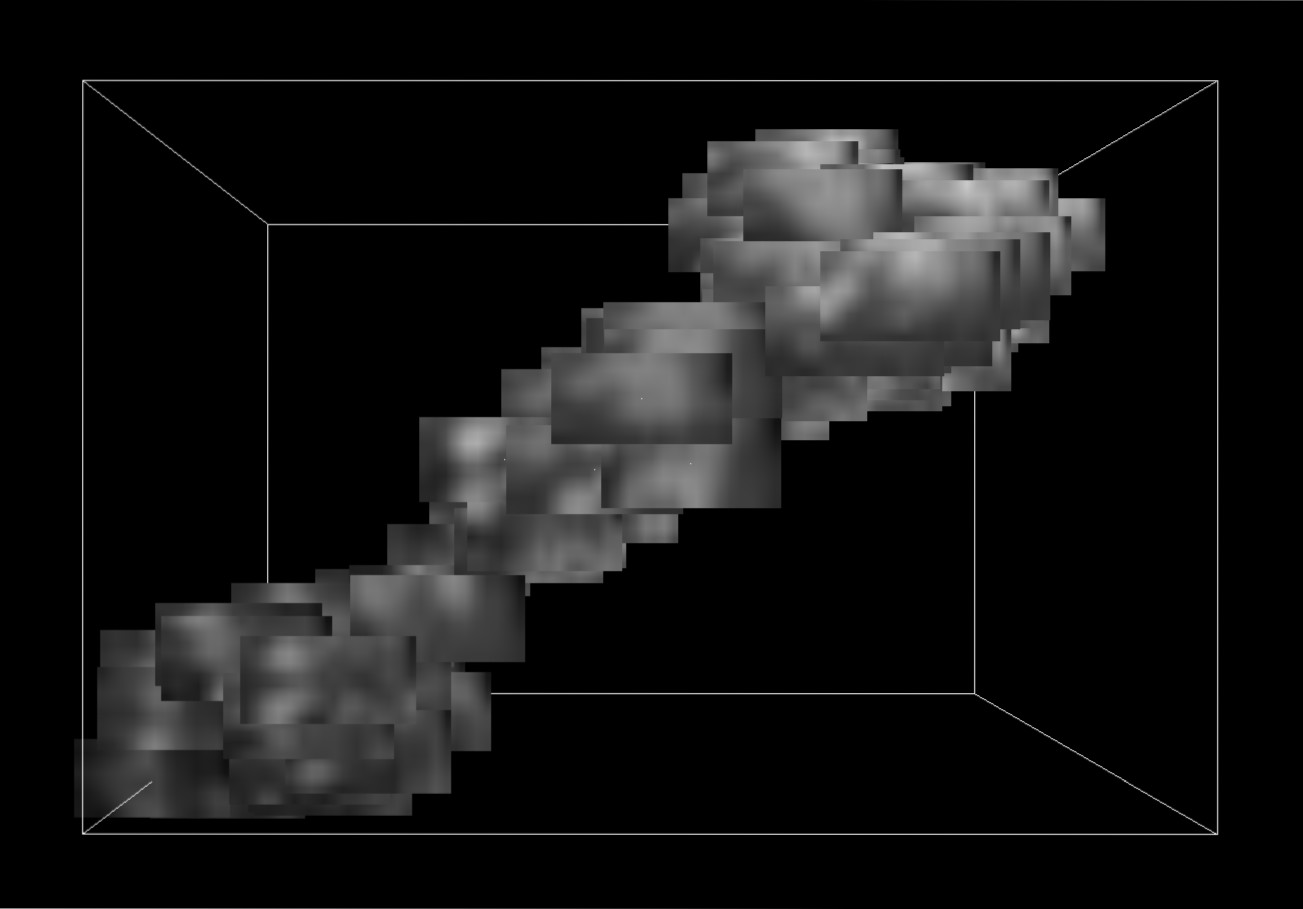 a cloud made of small greyscale photos of the sky of Eindhoven